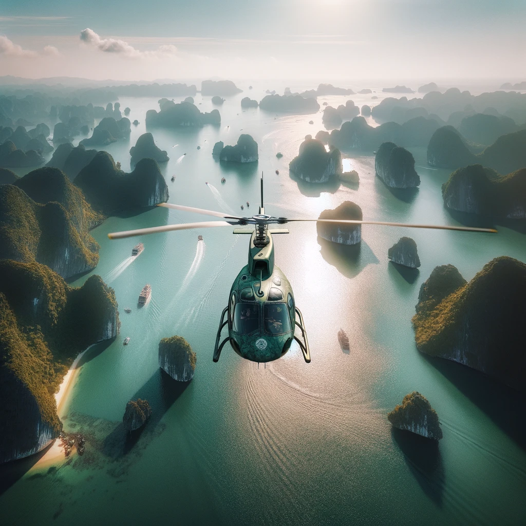 Halong Bay helicopter tours