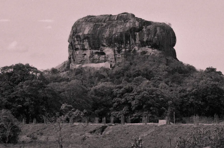 Sigiriya Rock in 1980s